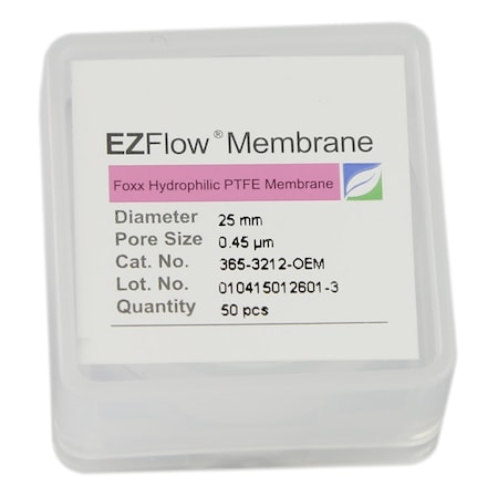 Foxx Life Sciences EZFlow Glass Fiber Membrane Filters, 1.0 um, 90 mm Diameter Disc Prefilters, 25PK 36C-9831-FLS