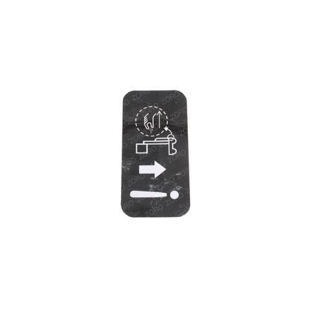 Genie REPLACEMENT LABEL AUXILIARY LOWERING 82836