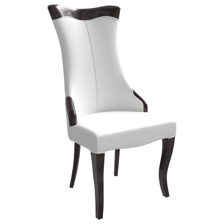 Leisuremod Novara Collection Modern Wooden Dining Chair in Light Cream NC20CR