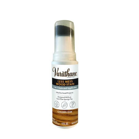 Varathane Less Mess Wood Stain, Golden Oak, 4 oz Bottle 368035