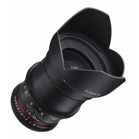 Rokinon 35mm T1.5 Full Frame Wide Angle Cine DS Wide Angle Lens for Canon EF Mount Cameras (DS35M-C) DS35M-C