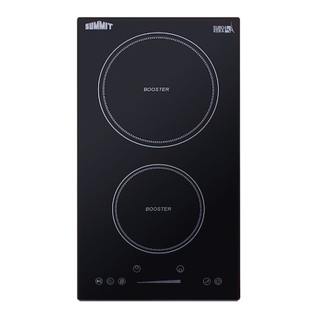 Summit 12in Wide 208-240V 2-Zone Induction Cooktop SINC2B230B