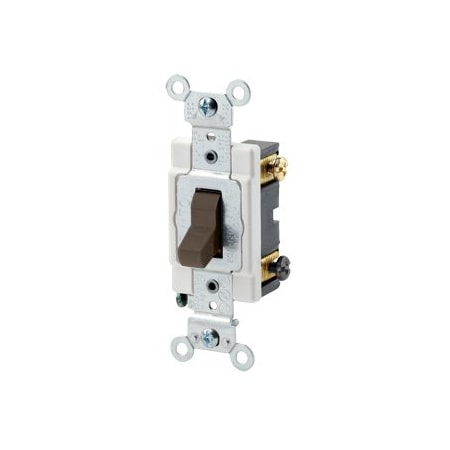Leviton Toggle Switch, 20 Amp, 120/277 Volt, Brown CSB2-20
