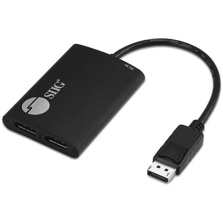 Siig 1 x 2 DP 1.2 to DisplayPort MST Hub - Multi Monitor Splitter CE-DP0H11-S1