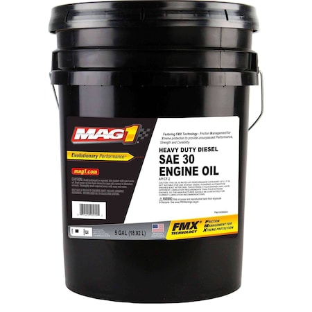 Mag 1 Diesel Engine Oil, 30, Conventional, 5gal MAG00034