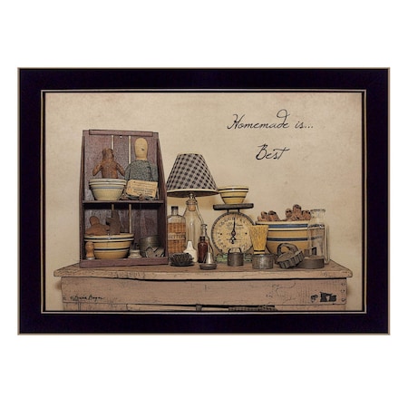 Homeroots Homemade is Best 1 Black Framed Print Kitchen Wall Art 415846