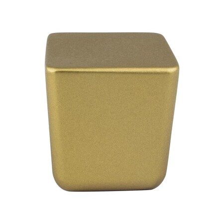 Curtilage Mini Zinc Square Cabinet Knob, Honey Gold - Large CU2810997