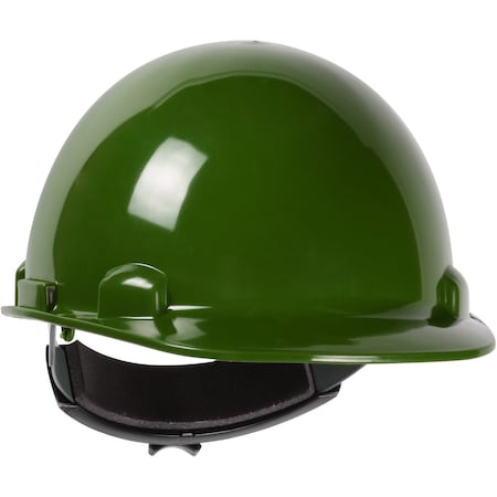 Dynamic Cap Style Smooth Dome Hard Hat w/HDPE Shell, 4-Point Textile Suspension and Wheel-Ratchet Adj. 280-HP341R-74