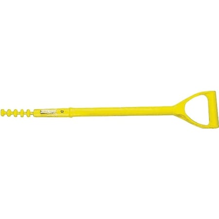 Link Handles 66776 Shovel Handle with Rivet, 27 in L, Fiberglass, For: D-Grip Hollow Back and Closed Back Shovels 871-99/66776