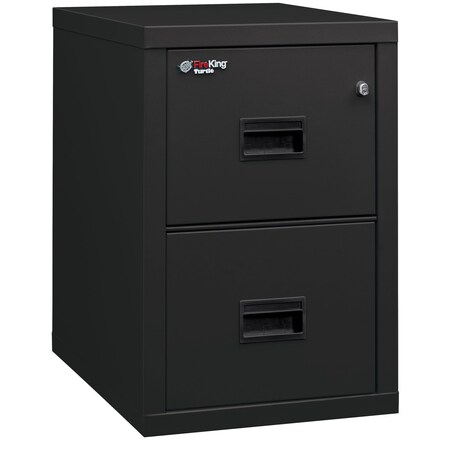 Fireking 2 Drawer, 1 Hr Fire & impact rated, 22" depth, Ltr/Lgl Black 2R1822-CBL