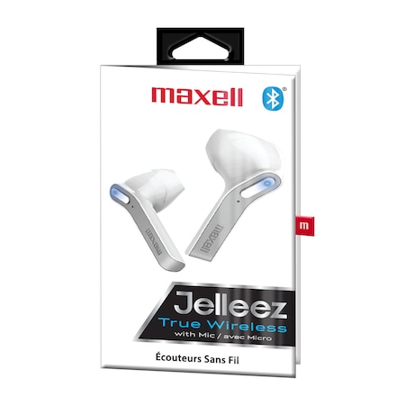 Maxell JTW-WHT MINI TRUE WIRELESS BLUETOOTH EARBUDS, WHITE 199461