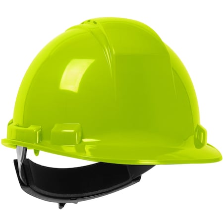 Dynamic Vented, Cap Style Hard Hat w/HDPE Shell, 4-Point Textile Suspension and Wheel Ratchet Adj. 280-HP241RV-44