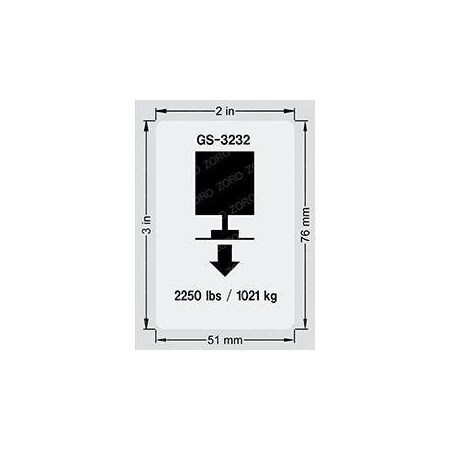 Genie REPLACEMENT DECAL, MAX CAP 272 KG 133531