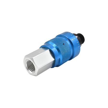 Interstate Pneumatics 1/4 Inch NPT Adjustable 90-115 PSI In-Line Pressure Regulator, Outlet Pressure, Max Inlet 145 PSI WR1000A