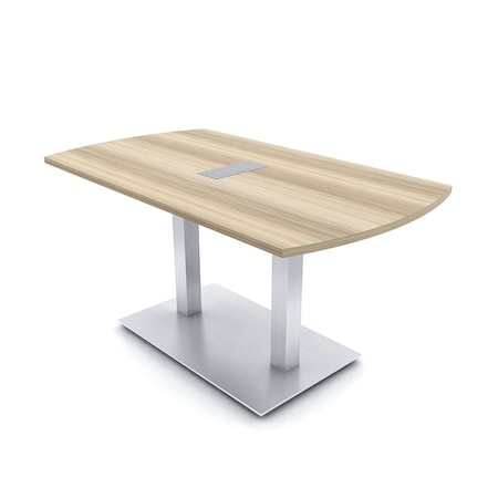 Skutchi Designs Arc Rectangle Meeting Room Table, 36 in W, 60 in L, Brown HAR-AREC-36x60-DOU-K525-ESIL
