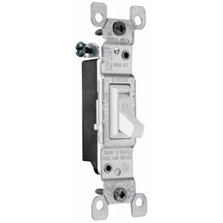 Yhior 660WGCACC20 Single Pole Toggle Switch, 15A, White YH947816