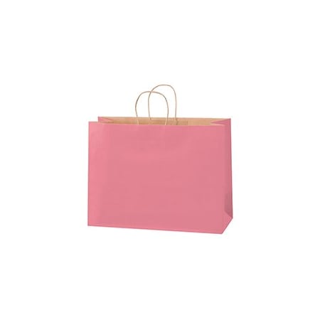 Bubblefast 250-16 x 6 x 12'' Pink Tinted Shopping Bags, 250PK BFBGS118PI
