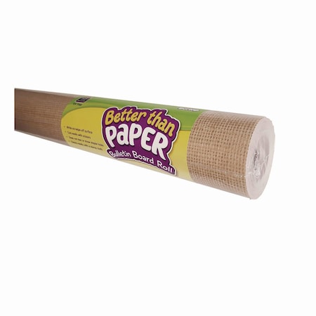 Teacher Created Resources Better Than Paper Bulletin Board Roll, 4 ft x 12 ft, Burlap TCR77365