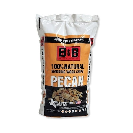 B & B Charcoal 18076 Smoking Chips, Pecan, Wood, 180 cu-in C00123-B