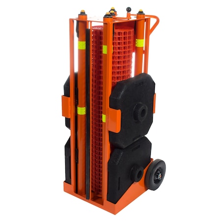 Ideal Warehouse Innovations Portable Safety Zone, Orange, 52 1/2 in H 70-6030