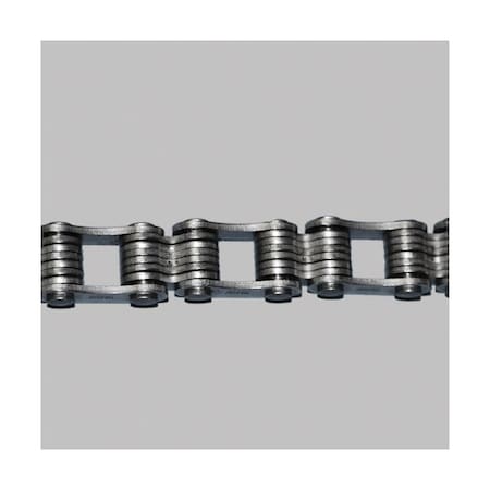Tsubaki Laminated Block chain, 100 ft OAL, 1 in Pitch, 304 Stainless Steel T502LSS100