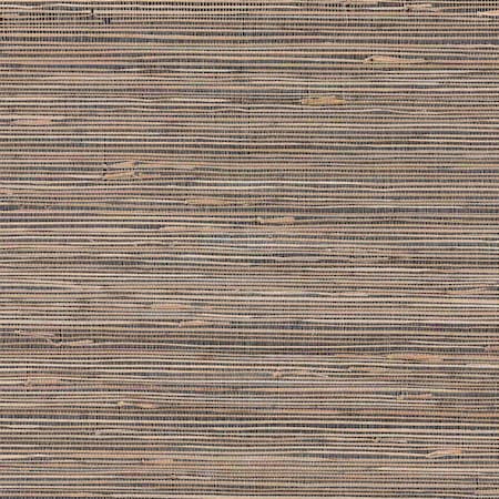 A-Street Prints Anhui Black Grasscloth Wallpaper 2923-89475