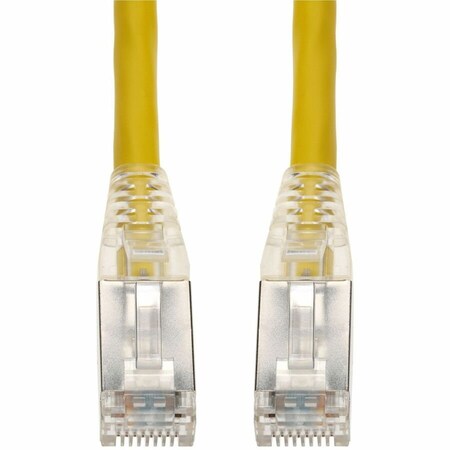 Add-On 7FT YELLOW CAT 6A SHIELDED PVC ETHERNET CABLE SNAGLESS EASY CLEAR BOOT RJ-45 M/M ADD-7FCAT6AS-YW