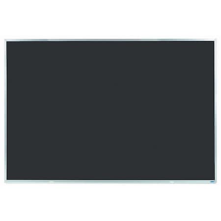 Aarco Composition Chalkboard Satin Anodized Aluminum Frame 48"x72" Black DC4872B
