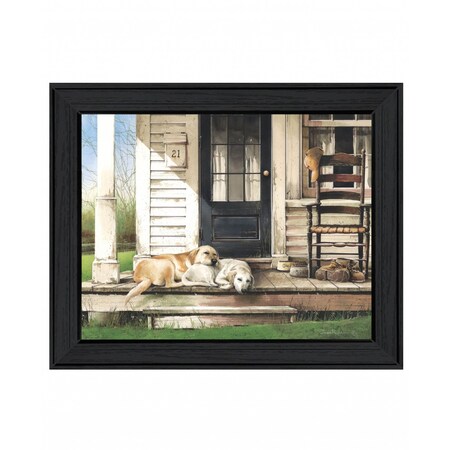 Homeroots Chase and Molly Black Framed Print Wall Art 407413