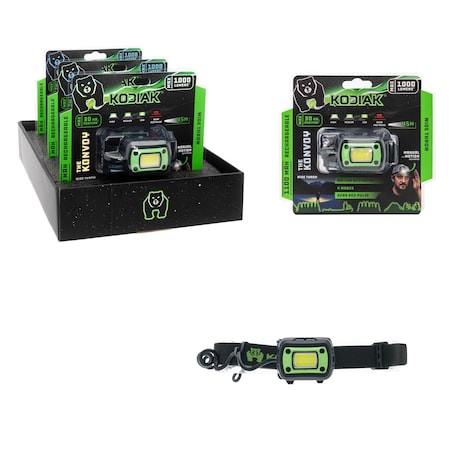 Kodiak Rechargeable Motion Activated Wide Beam Headlamp K-CSTKLR-3
