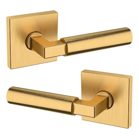 Baldwin Baldwin Preconfigured L029 Lever with R017 Rose Passage Lock with 2-3/8in Backset and Full Lip L029044PASS