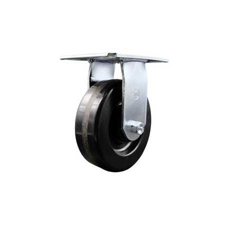 Service Caster 6 Inch Heavy Duty Top Plate Phenolic Rigid Caster with Ball Bearing SCC SCC-35R620-PHB