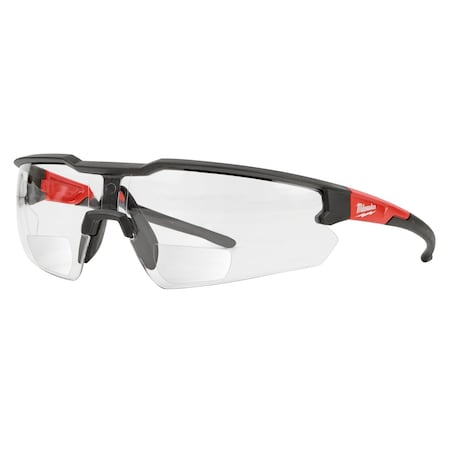 Milwaukee Tool Safety Glasses - +2.50 Magnified Clear Anti-Scratch Lenses 48-73-2206