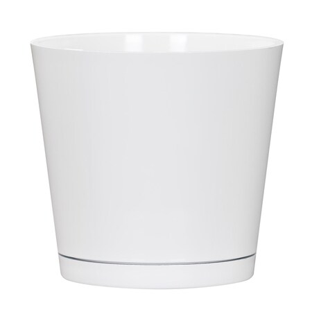 L&G Solutions 5.7 in. H X 6 in. W X 6 in. D X 6 in. D Resin Planter White PVH9106PWK