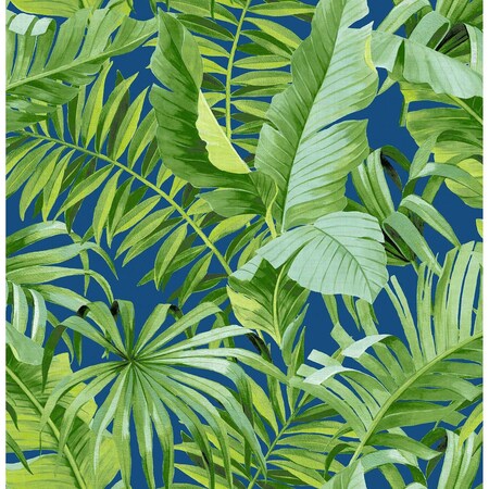 A-Street Prints Alfresco Jade Tropical Palm Wallpaper 2969-26056