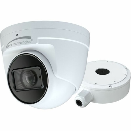 Speco Technologies 5MP HD-TVI Turret Camera, IR, 2.8-12mm motorized lens, Included Junc Box, White V5T2M