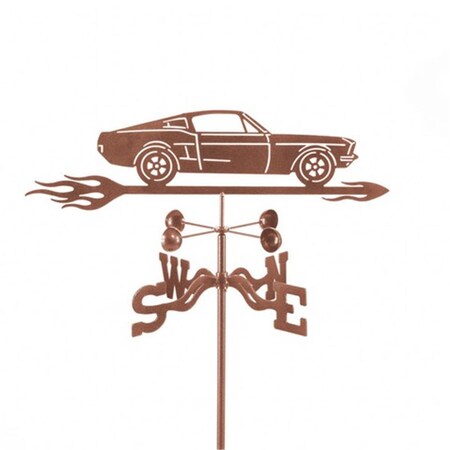Classic Accessories Mustang Car Weathervane with Four Sided Mount VE893339