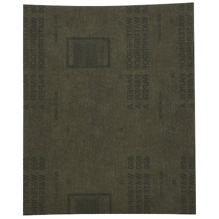 Norton Co 0 Sanding Sheet, 9 in L, 11 in W, 600A Grit, Ultra Fine, Aluminum Oxide Abrasive 1223