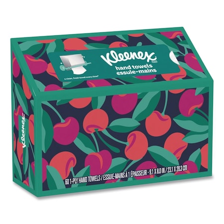 Kleenex Hand Towels in a POP-UP* Box, 1-Ply, 6.8 x 9, White, 60 Towels, 6PK 38586