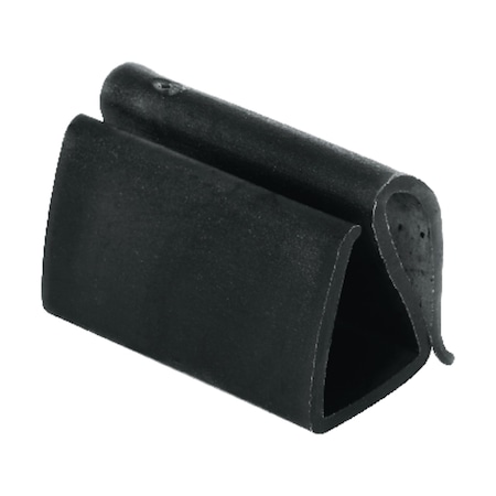 Prime-Line Prime-Line Black Vinyl Retainer Clip For 3/8 inch 4 pk L 5796