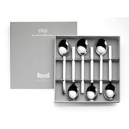 Mepra Stile By Pininfarina Coffee Spoon Set - 6 Pcs. - Mirror 107544607