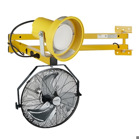 Ideal Warehouse Innovations Dock Light, 60 in, Poly Head w/Fan, LED 60-5487-650