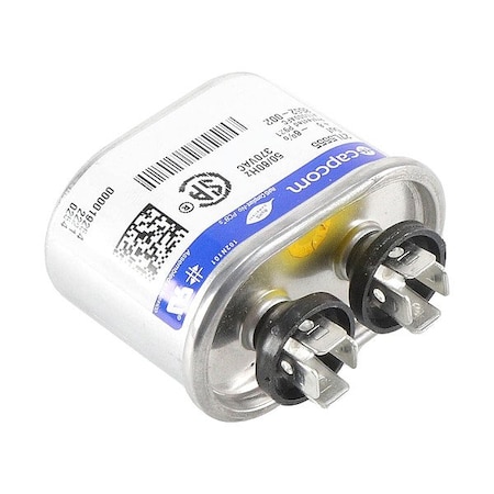 Bard Run Capacitor, Oval, 5uf, 370V 8552-002BX