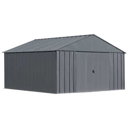 Arrow Classic 12 x 12 x 8 ft Charcoal Steel Storage Shed CLG1212CC