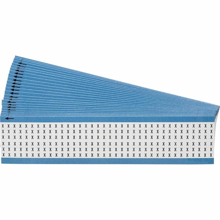 Brady Alphabetical Vinyl Cloth Upper Case Wire Marking Cards, Pack of 25 Cards, 25PK WM-X-PK