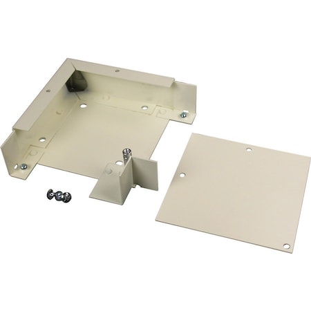 Legrand Flat Elbow Raceway, 4000 Series, 1 Channel, 4-3/4 in W, 1-1/2 in H, 4-3/4 in L, Gray G4011