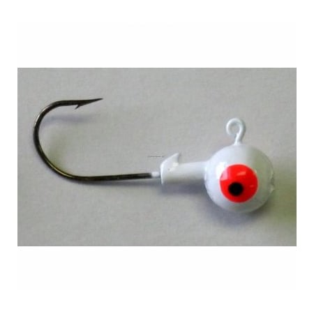 Big Rock Sports WHT RND Jig Head, 10PK 0146-0725