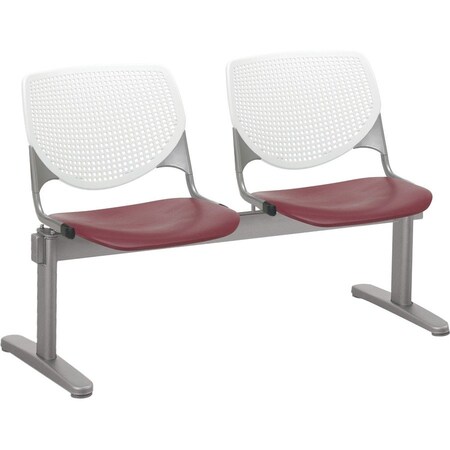 Kfi Kool Beam Seat Beam Seating, Tan Back, 47 in W 22†L 31†H, Polypropylene Seat 2300BEAM2-BP08-SP07
