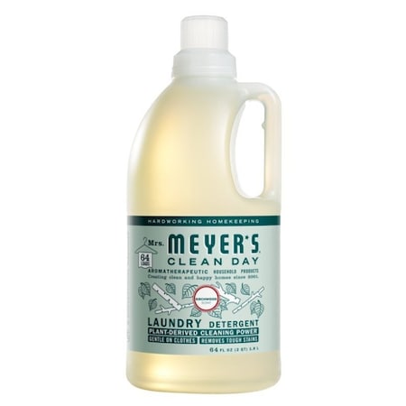 Method Mrs. Meyer's Clean Day Laundry Detergent, 64 fl-oz Bottle, Liquid, Birchwood 11648