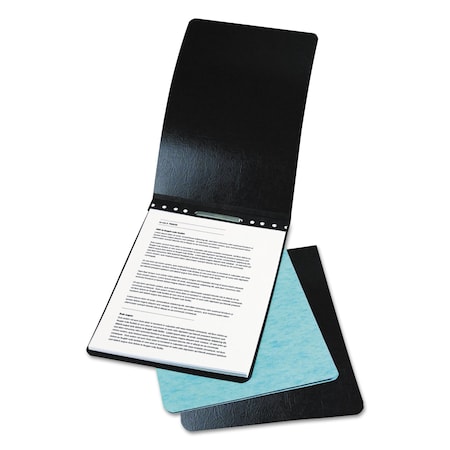 Acco PRESSTEX Report Cover with Tyvek, Top Bound, Two-Piece Prong Fastener, 2in Cap, 11x14, Black/Black A7019021A